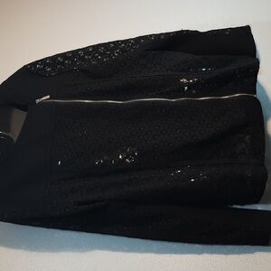 SALE...Dress up for a party! Black lace, fancy jacket.